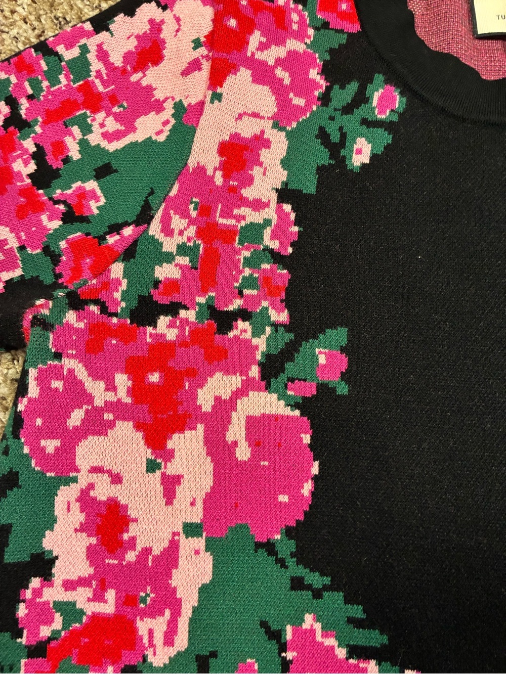 Tuckernuck Climbing Roses Marie Knit Jacquard Mini Dress - Picture 9 of 13